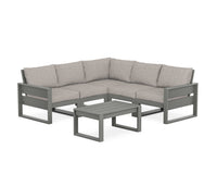 Thumbnail for Trex Eastport 6-Piece Deep Seating Sectional + Coffee Table Set