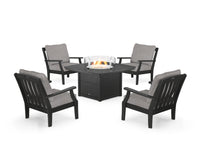 Thumbnail for Trex Yacht Club 5-Piece Deep Seating Set with Fire Pit Table