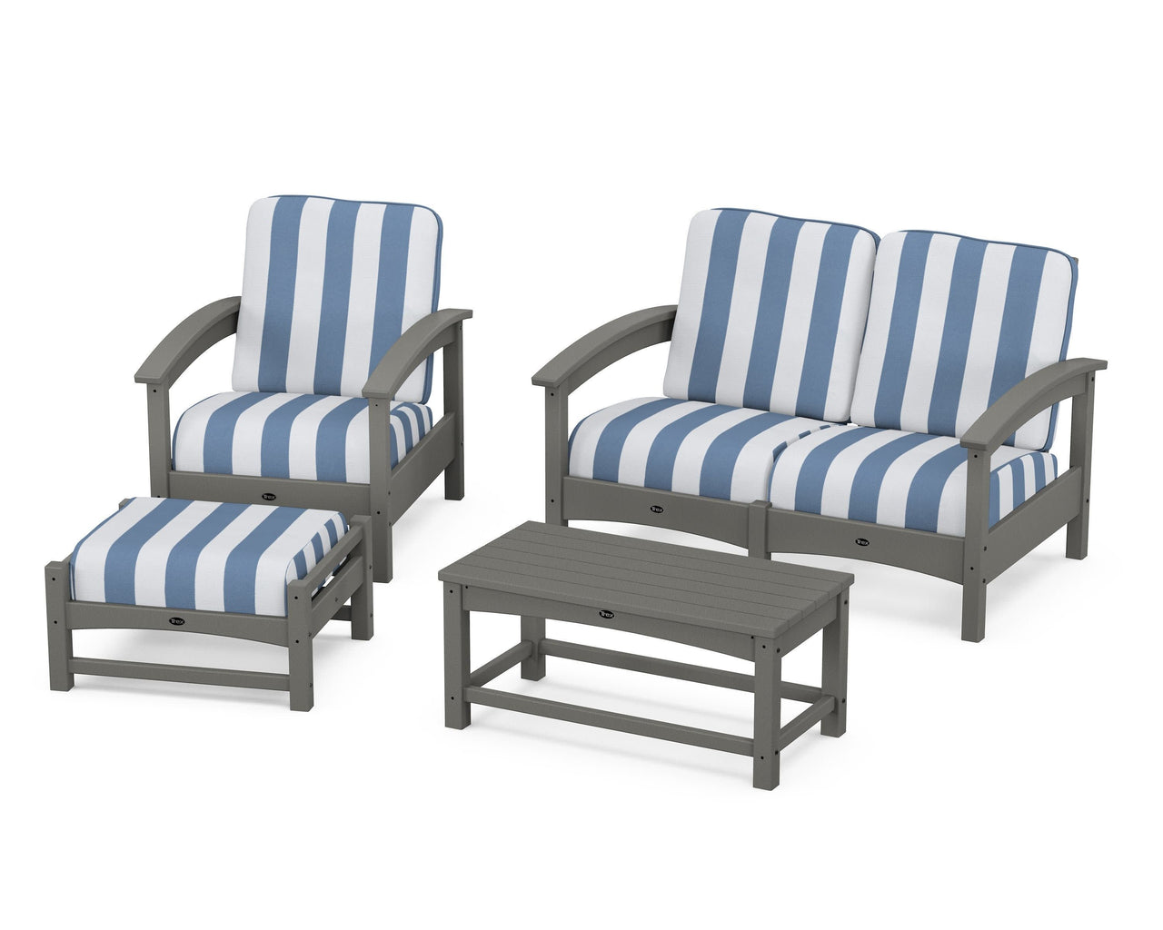 Trex Rockport 4-Piece Deep Seating Conversation Group