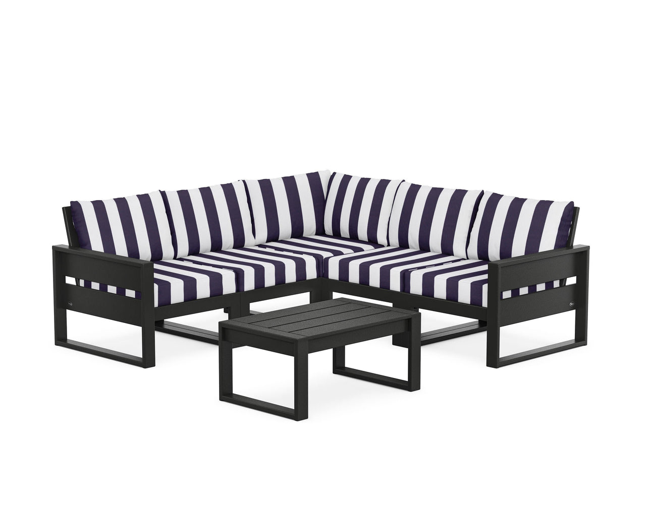 Trex Eastport 6-Piece Deep Seating Sectional + Coffee Table Set
