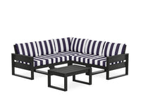 Thumbnail for Trex Eastport 6-Piece Deep Seating Sectional + Coffee Table Set