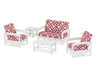 Thumbnail for Trex Rockport Club 6-Piece Deep Seating Conversation Set