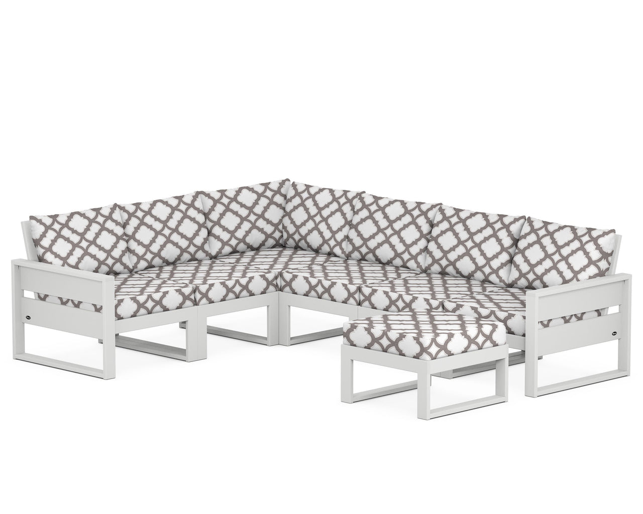 Trex Eastport 6-Piece Sectional with Ottoman
