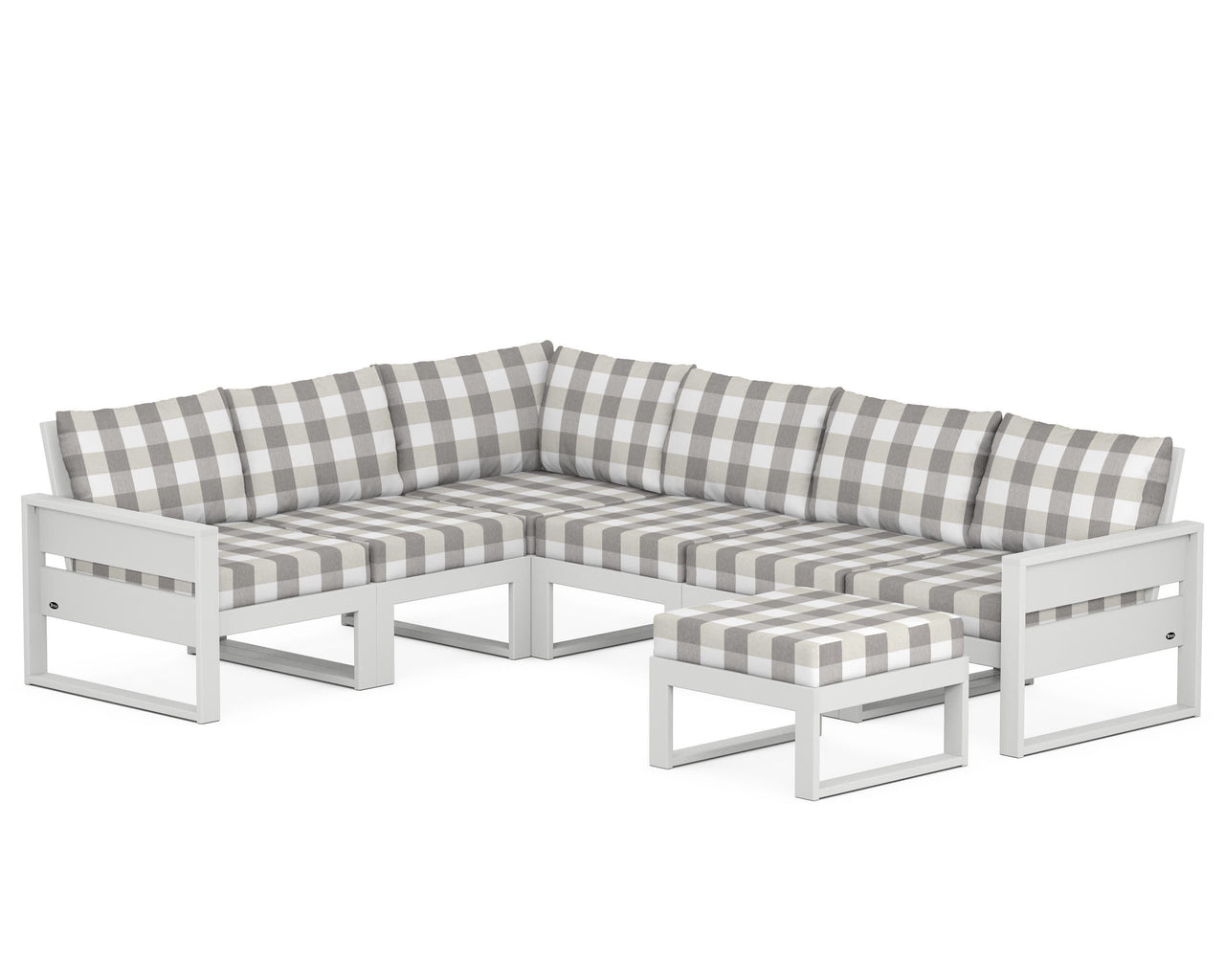 Trex Eastport 6-Piece Sectional with Ottoman