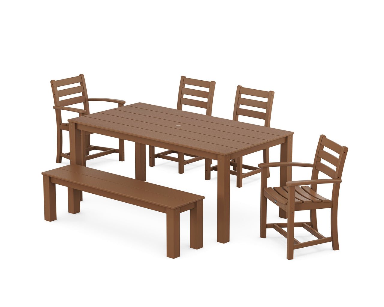 Trex Monterey Bay 6-Piece Parsons Dining Set with Bench