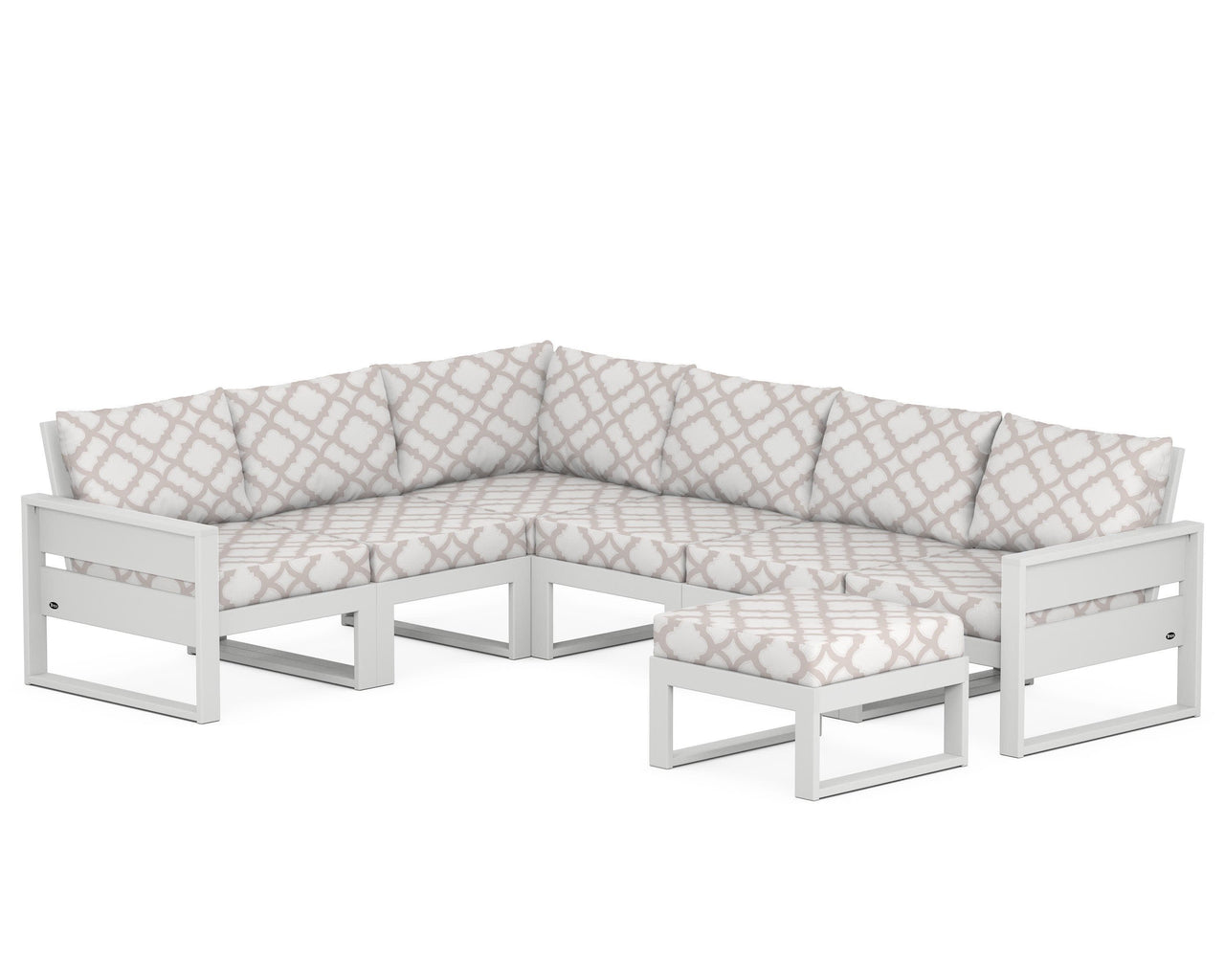 Trex Eastport 6-Piece Sectional with Ottoman