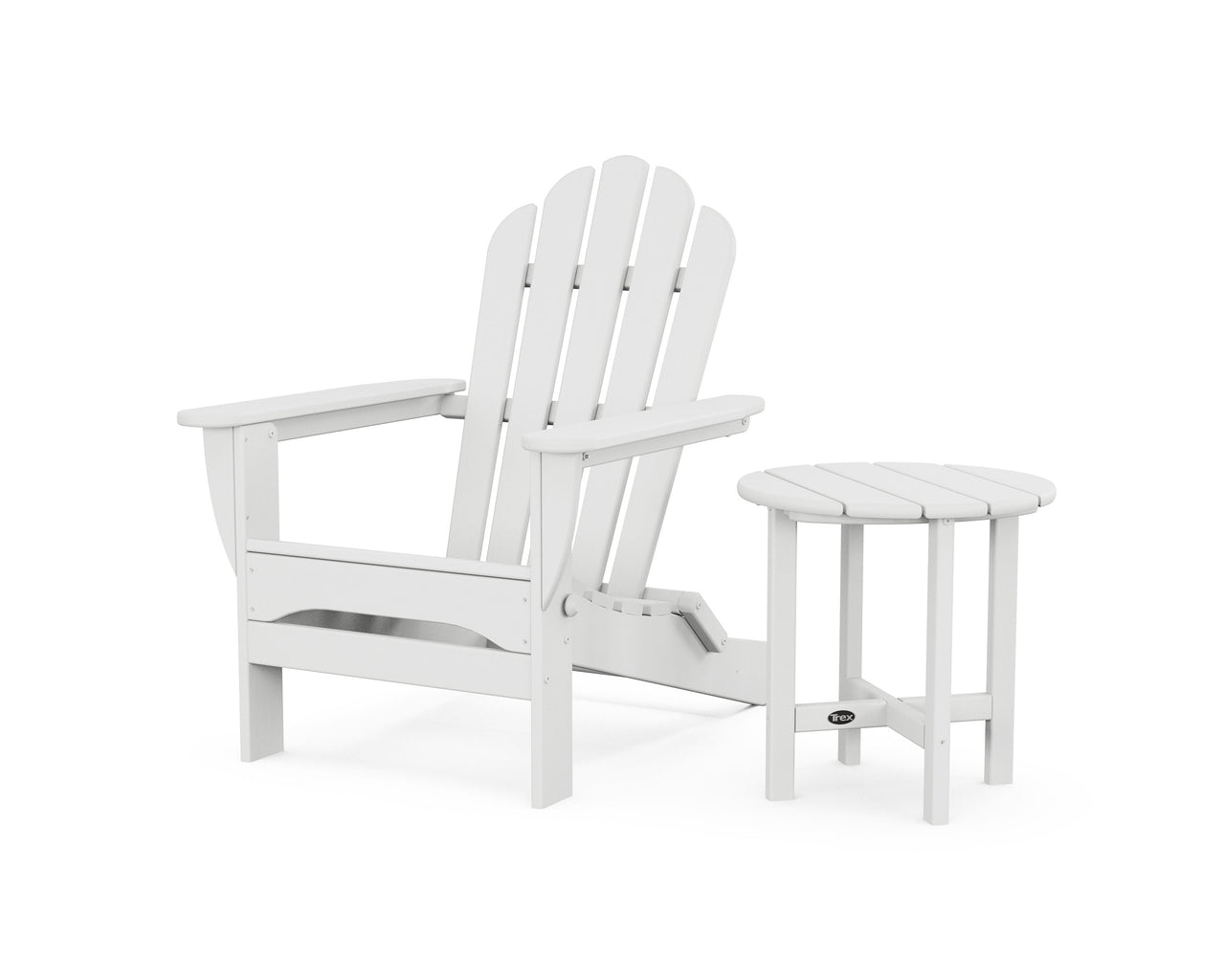 Trex Monterey Bay Folding Adirondack Chair with Side Table