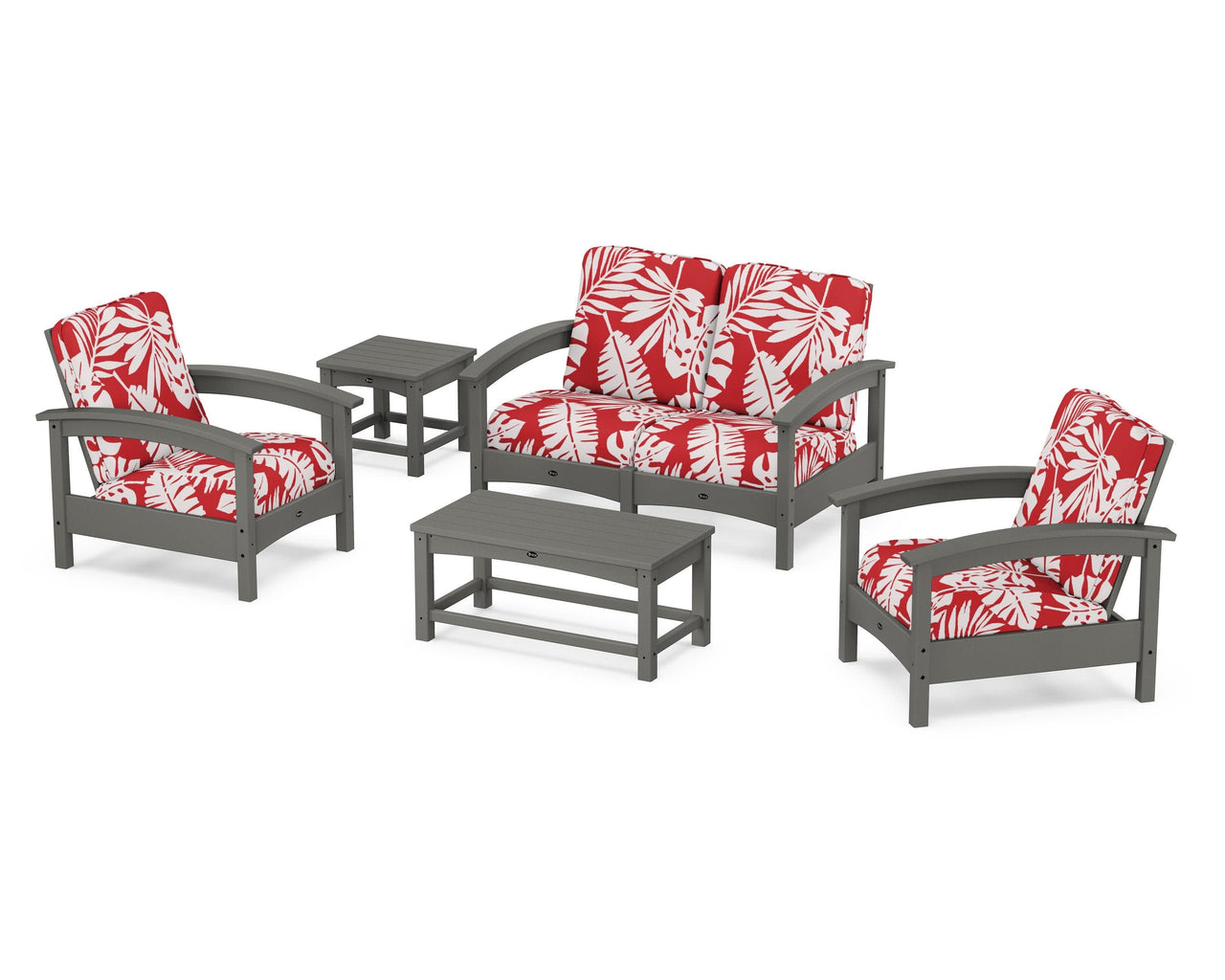 Trex Rockport Club 6-Piece Deep Seating Conversation Set