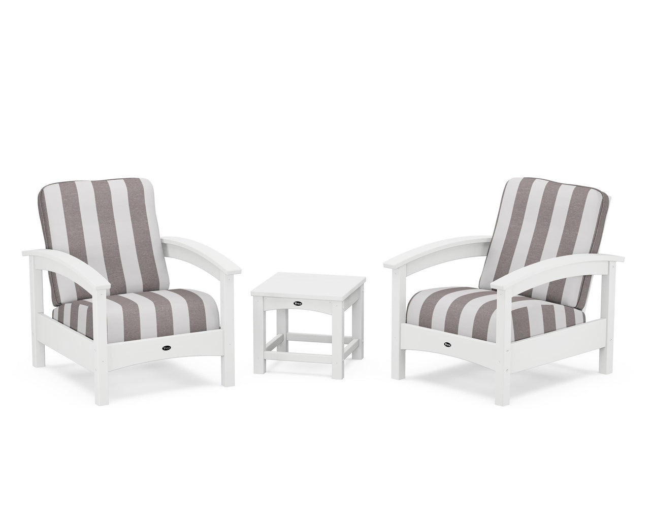 Trex Rockport Club 3-Piece Deep Seating Conversation Set