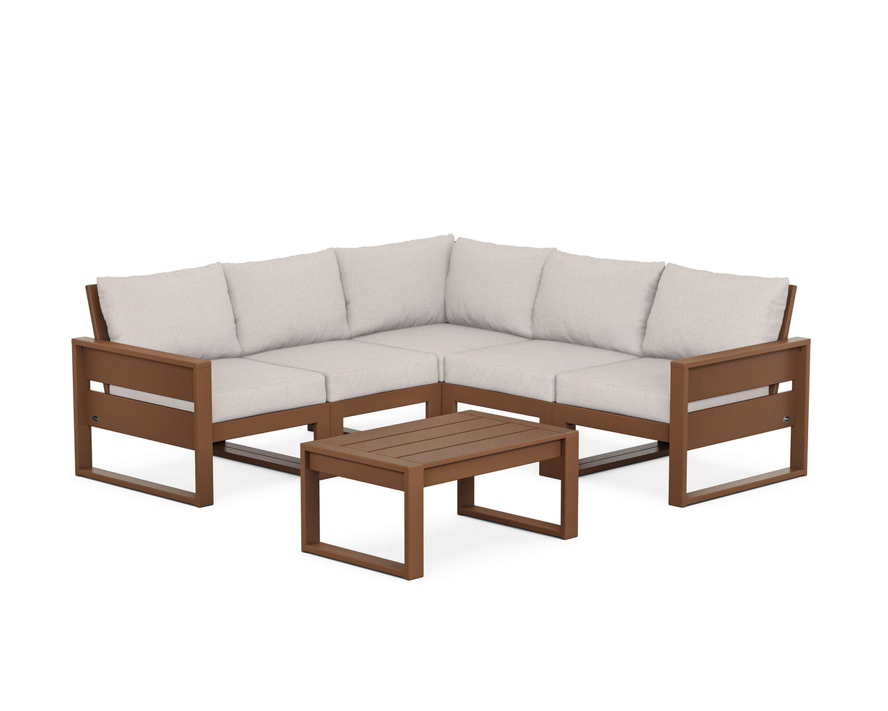 Trex Eastport 6-Piece Deep Seating Sectional + Coffee Table Set