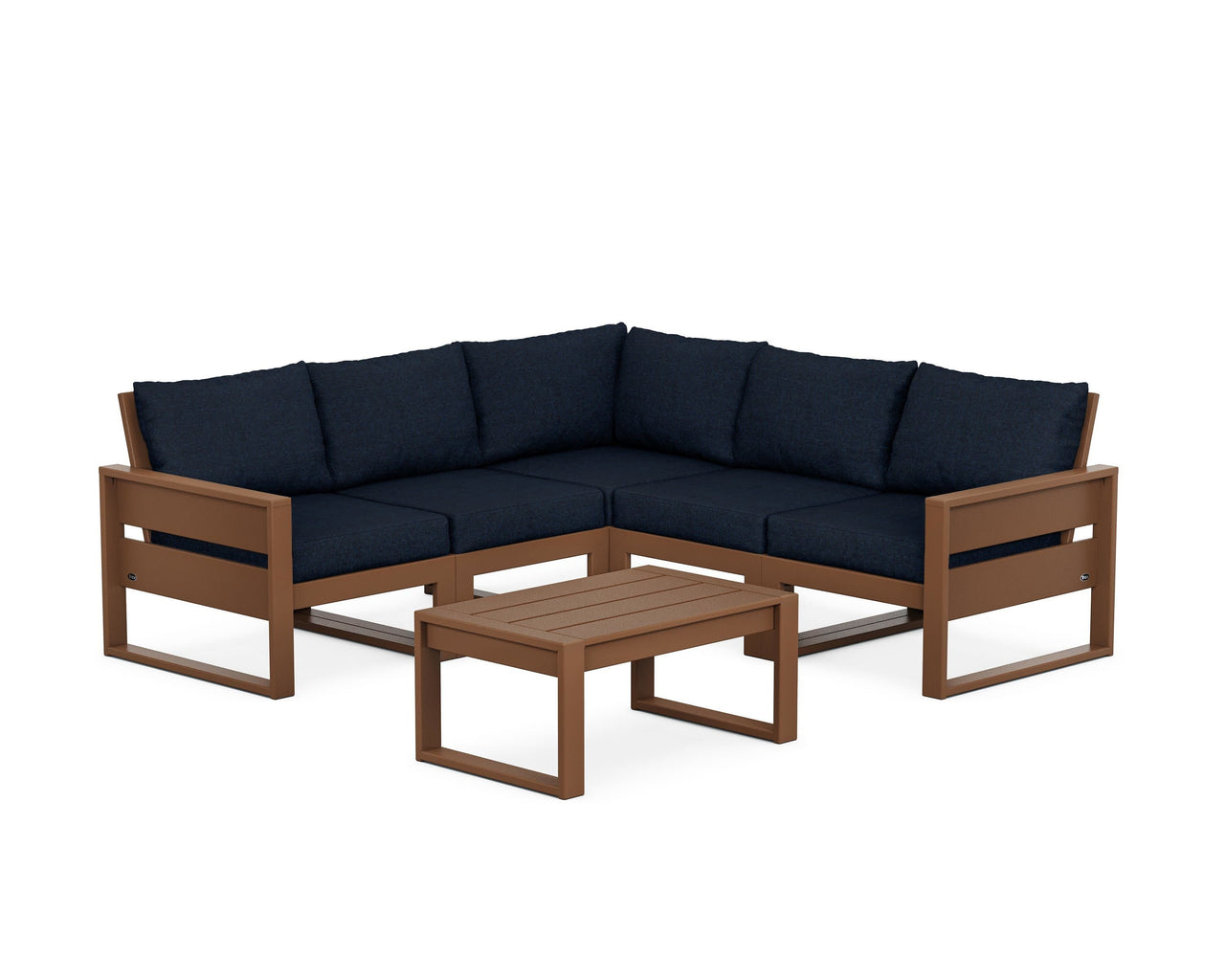 Trex Eastport 6-Piece Deep Seating Sectional + Coffee Table Set