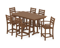Thumbnail for Trex Monterey Bay 7-Piece Farmhouse Arm Chair Counter Set
