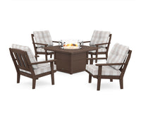 Thumbnail for Trex Cape Cod 5-Piece Deep Seating Set with Fire Pit Table