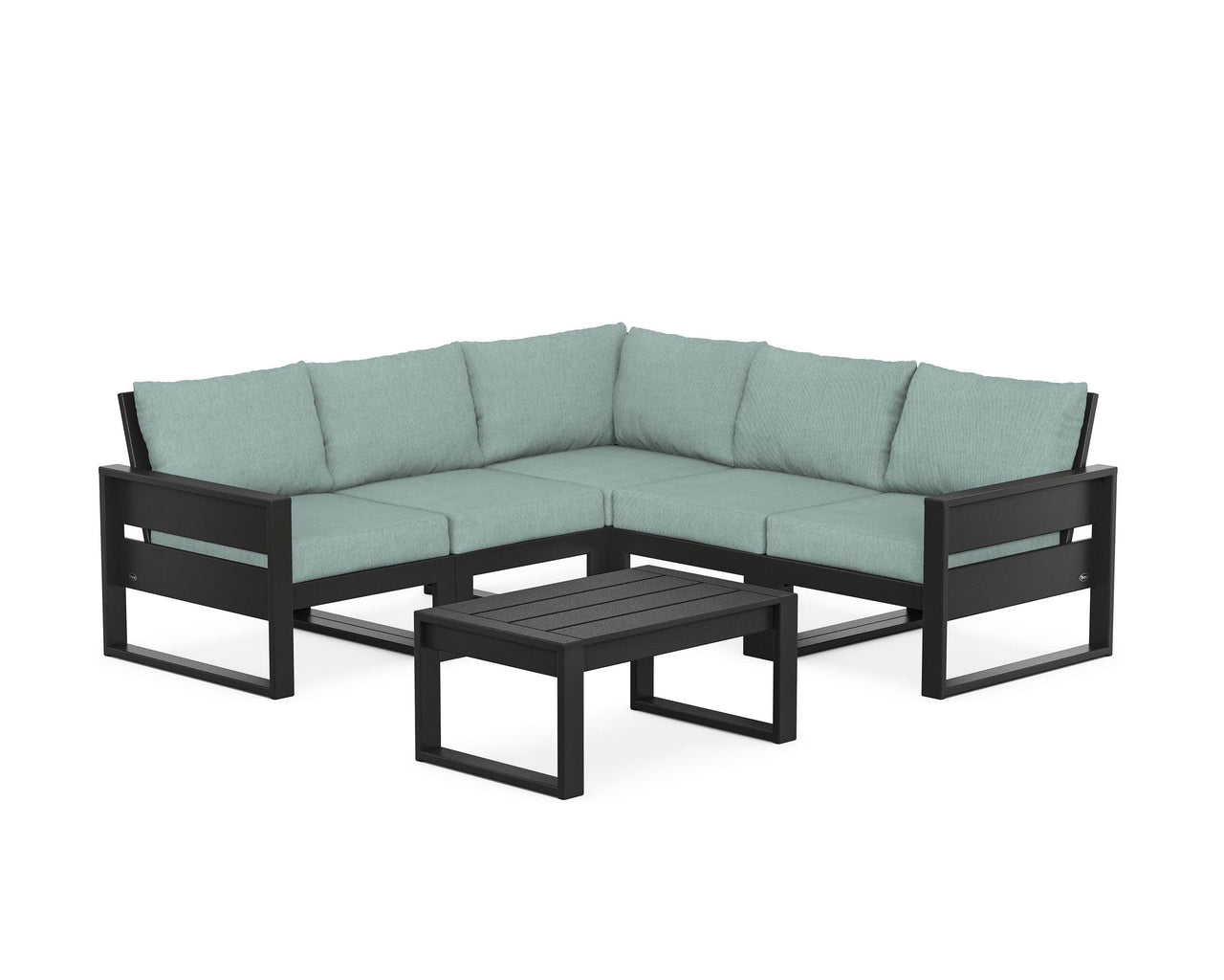 Trex Eastport 6-Piece Deep Seating Sectional + Coffee Table Set