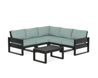 Thumbnail for Trex Eastport 6-Piece Deep Seating Sectional + Coffee Table Set