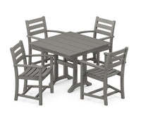 Thumbnail for Trex Monterey Bay 5-Piece Farmhouse Trestle Arm Chair Dining Set