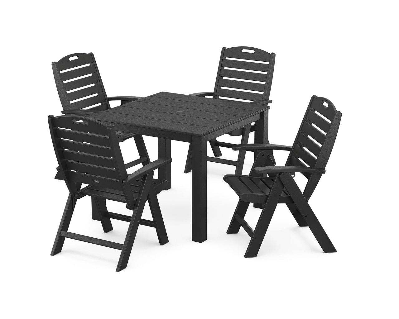 Trex Yacht Club Highback Chair 5-Piece Parsons Dining Set