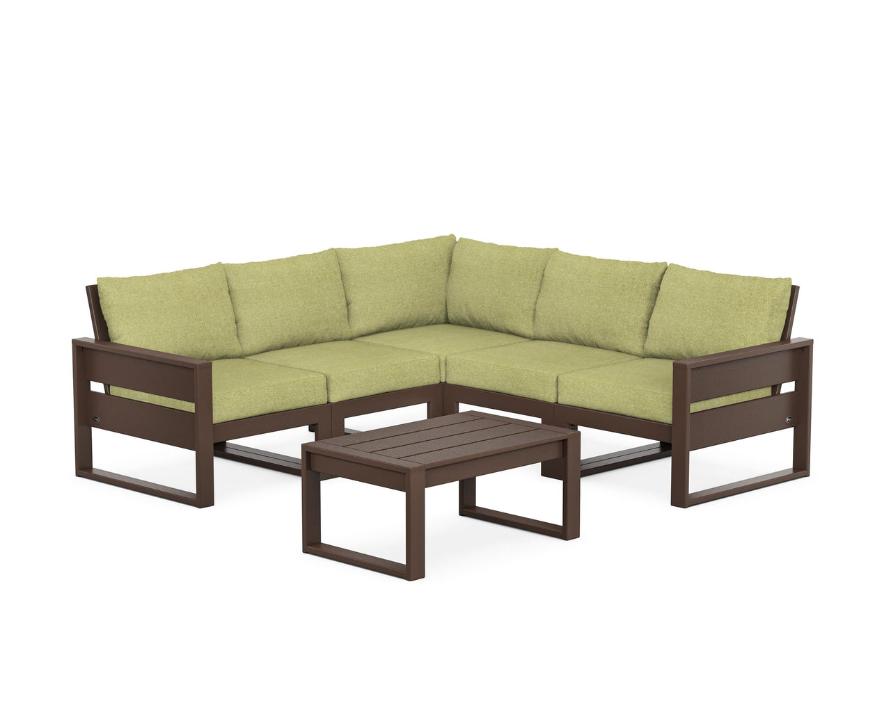 Trex Eastport 6-Piece Deep Seating Sectional + Coffee Table Set