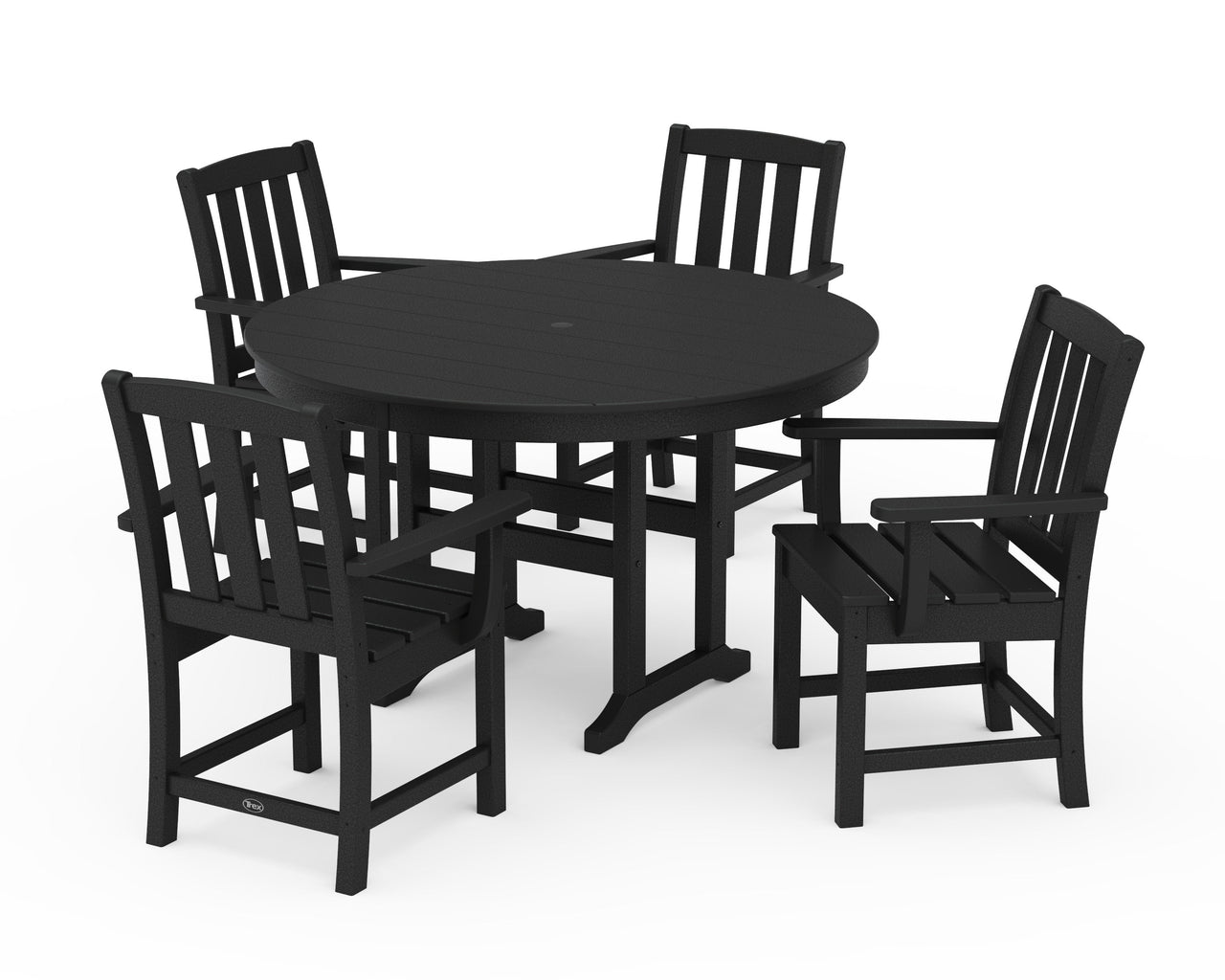 Trex Cape Cod 5-Piece Round Farmhouse Dining Set