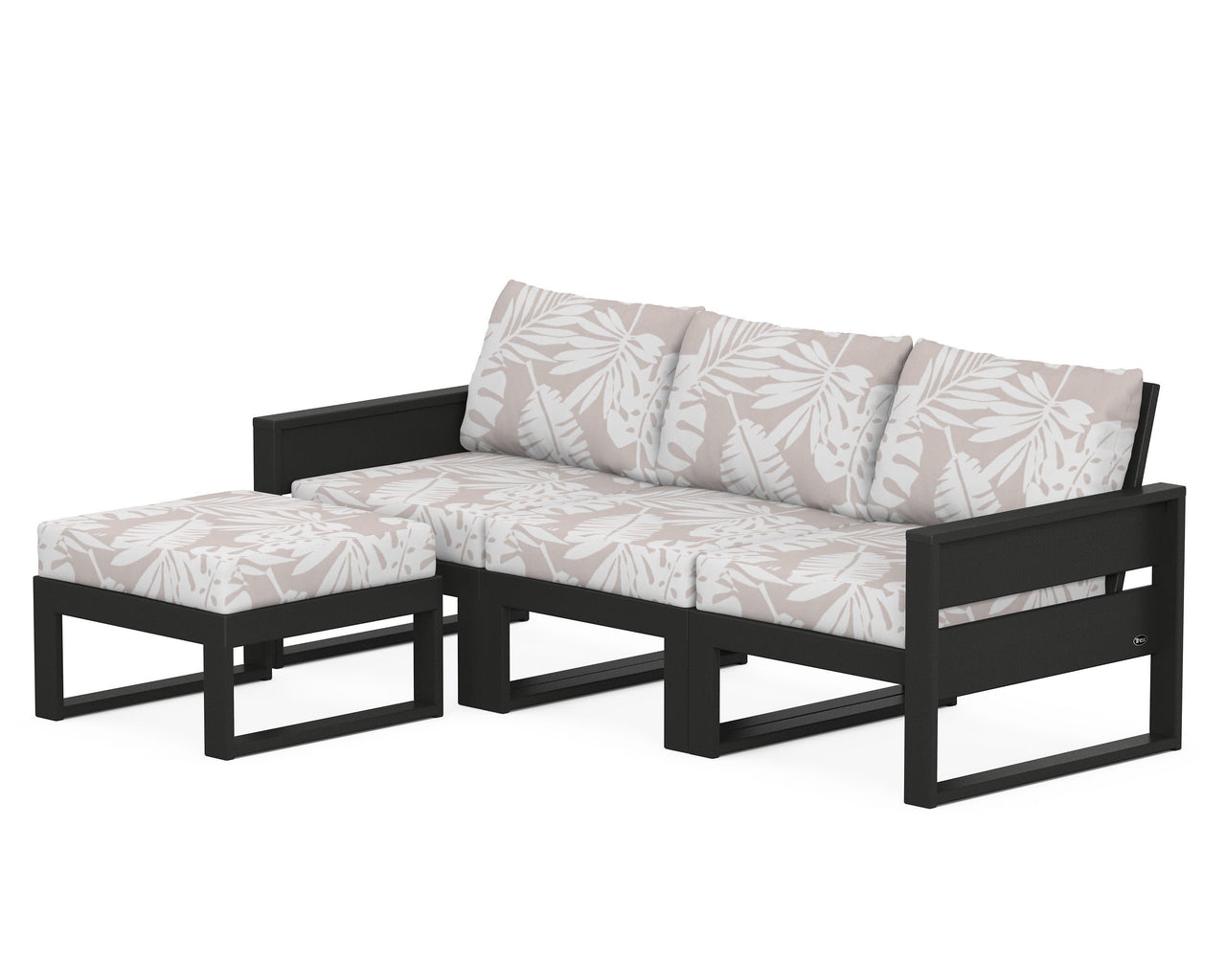 Trex Eastport 4- Piece Sectional with Ottoman