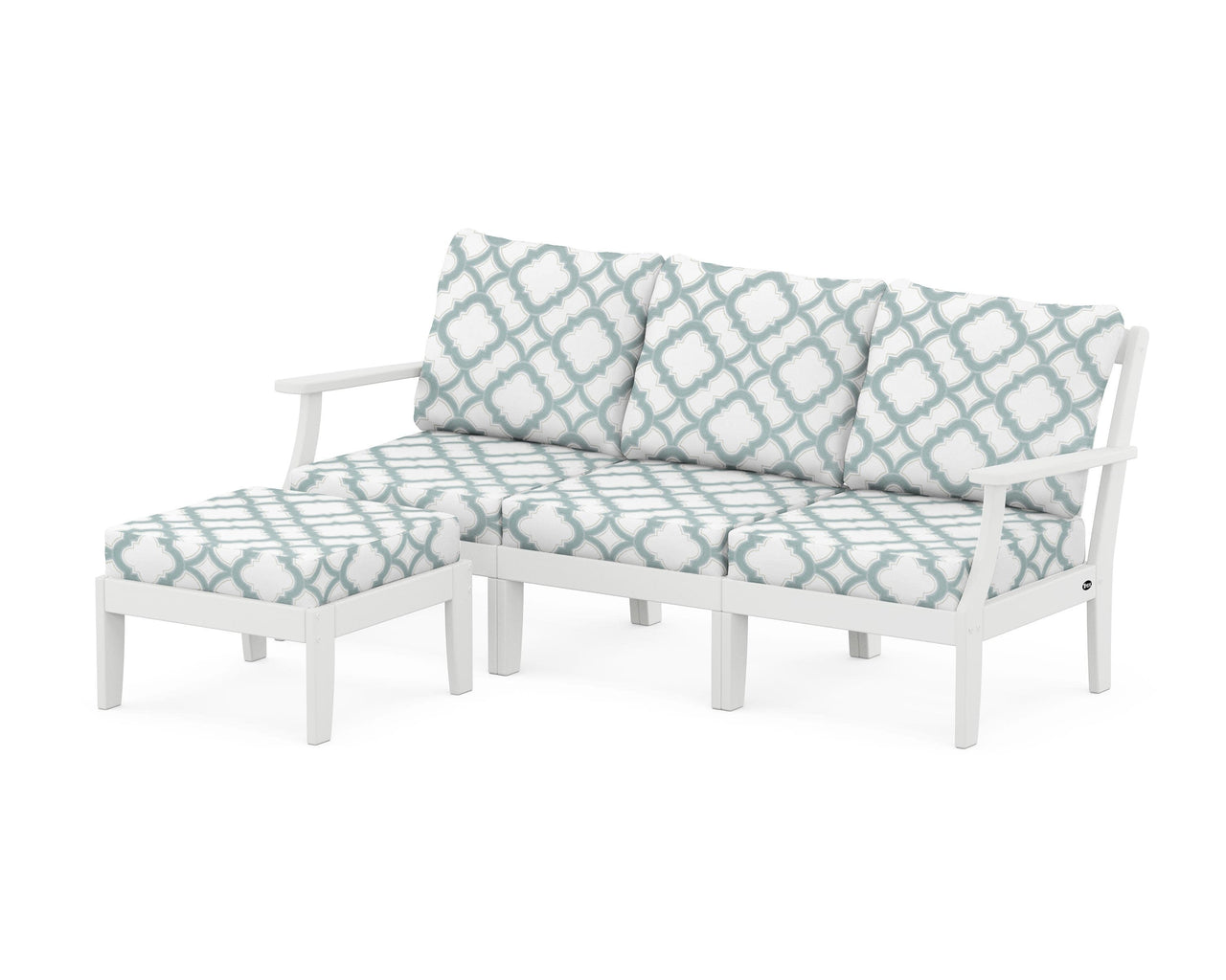 Trex Yacht Club Modular 4-Piece Deep Seating Set with Ottoman