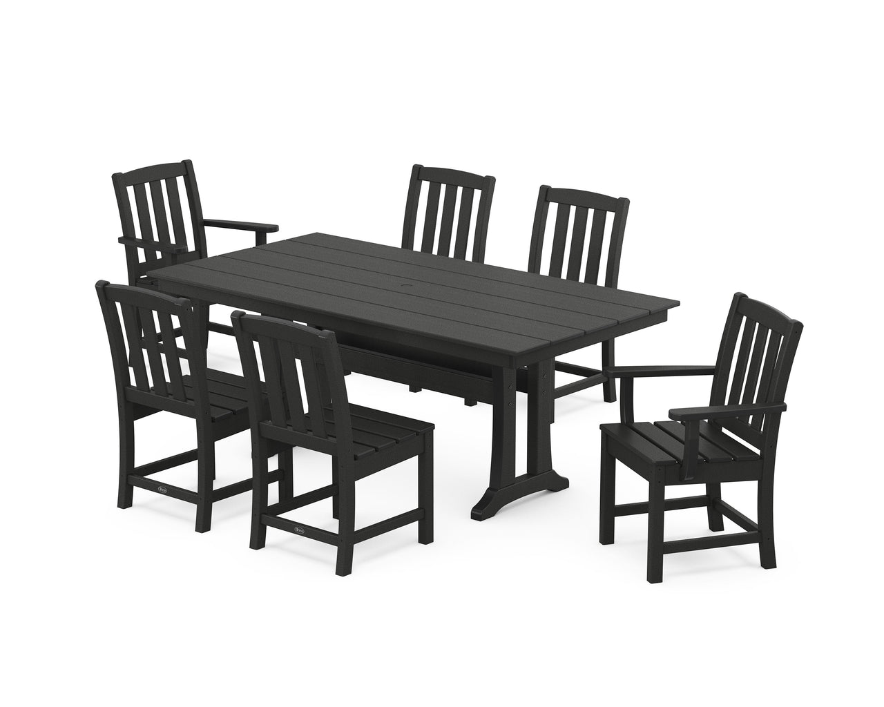 Trex Cape Cod 7-Piece Farmhouse Dining Set with Trestle Legs