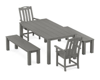 Thumbnail for Trex Yacht Club 5-Piece Parsons Dining Set with Benches
