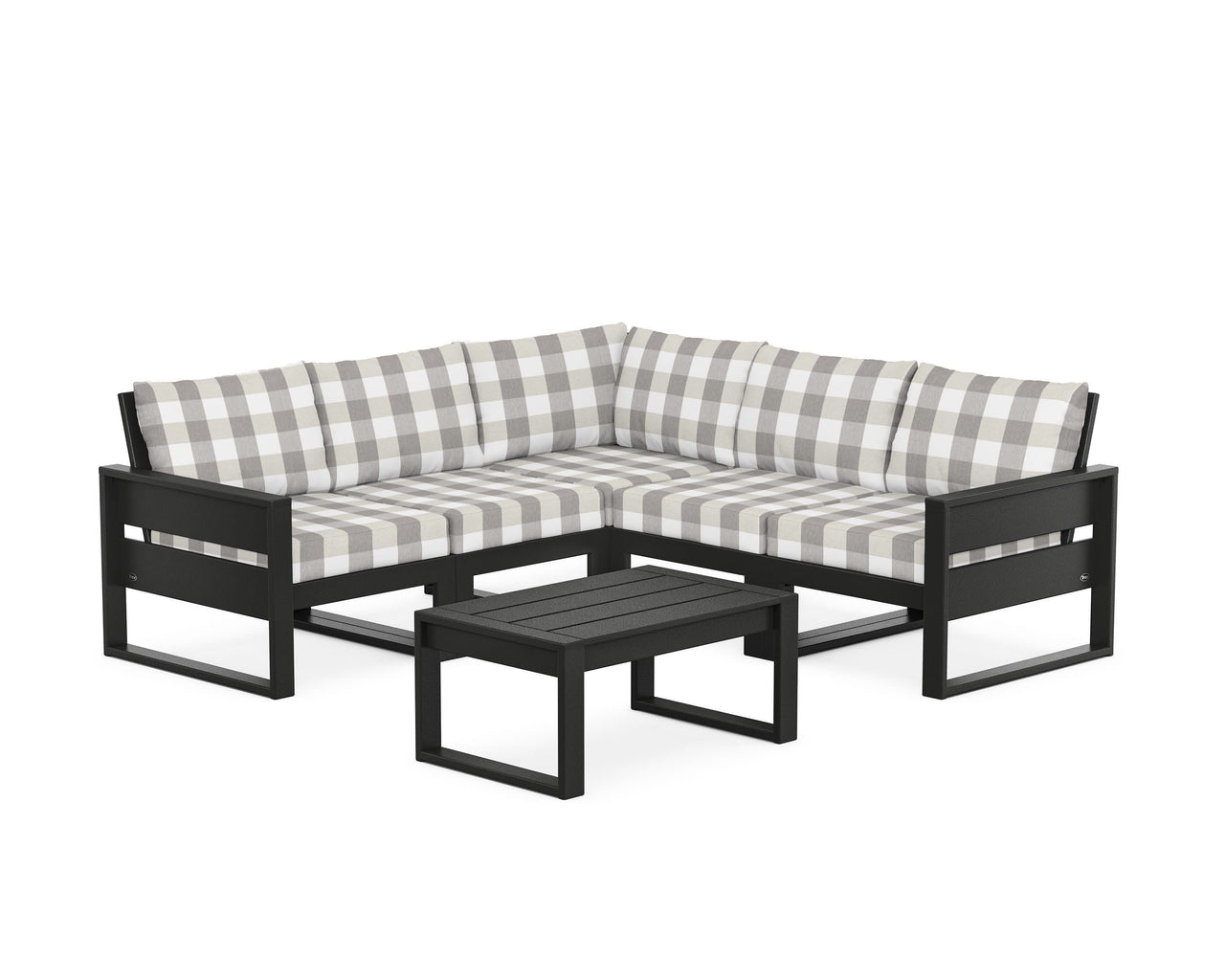 Trex Eastport 6-Piece Deep Seating Sectional + Coffee Table Set
