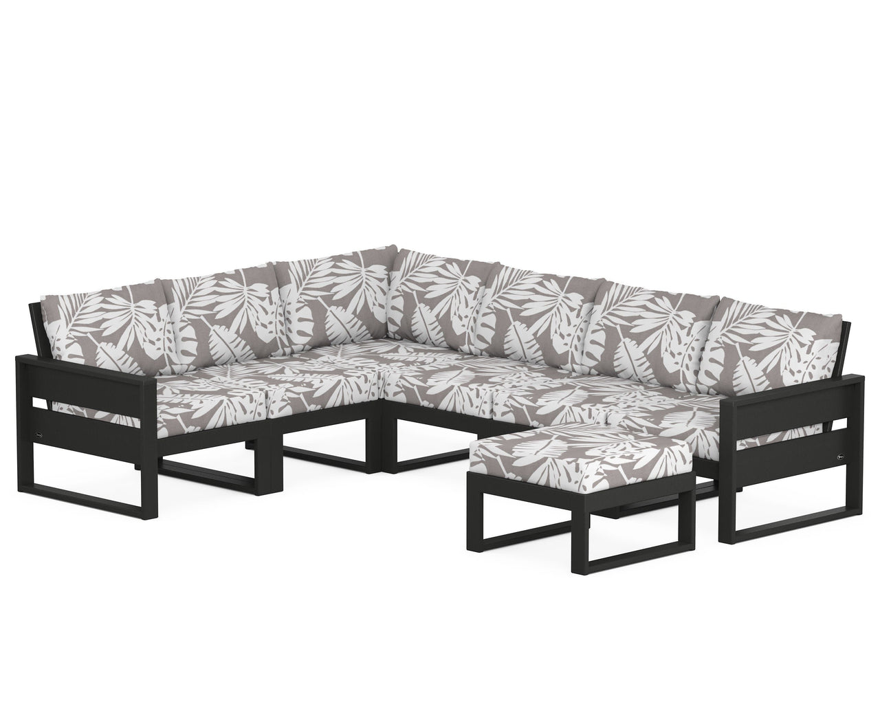 Trex Eastport 6-Piece Sectional with Ottoman