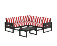Thumbnail for Trex Eastport 6-Piece Deep Seating Sectional + Coffee Table Set