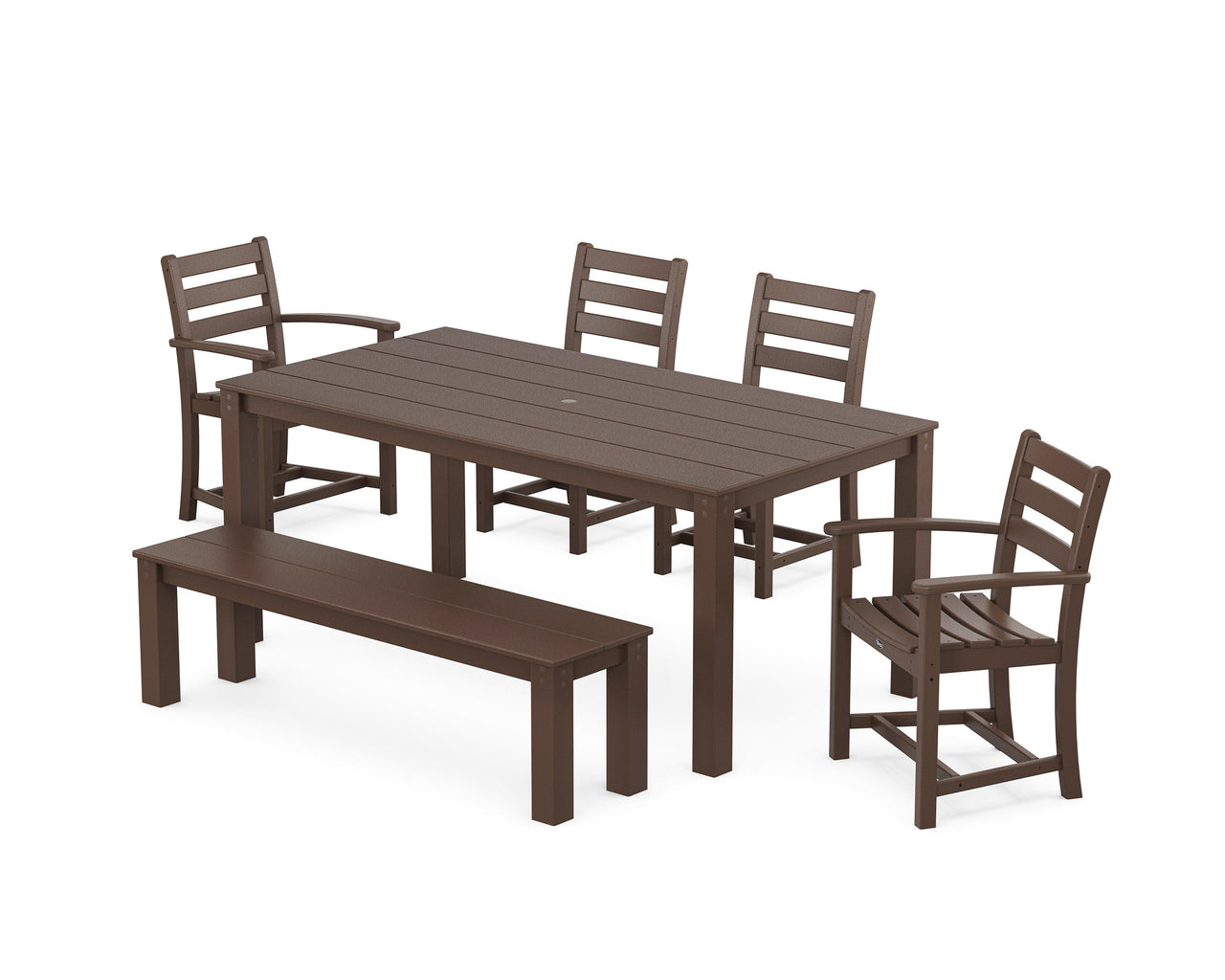 Trex Monterey Bay 6-Piece Parsons Dining Set with Bench