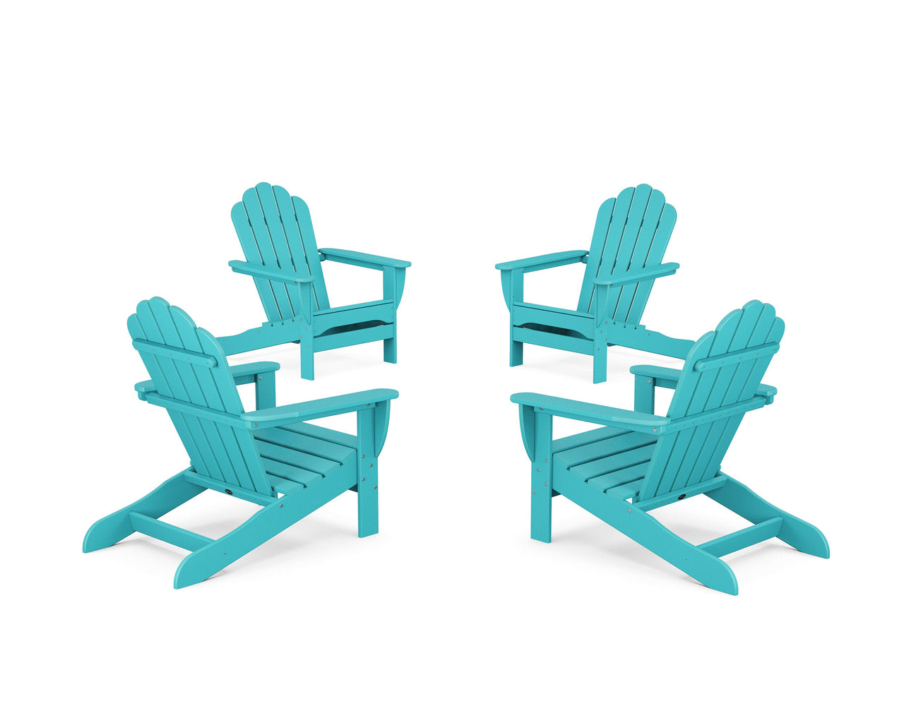 Trex 4-Piece Monterey Bay Oversized Adirondack Chair Conversation Set