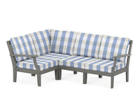 Thumbnail for Trex Yacht Club Modular 4-Piece Deep Seating Set