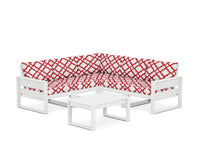 Thumbnail for Trex Eastport 6-Piece Deep Seating Sectional + Coffee Table Set