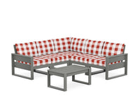 Thumbnail for Trex Eastport 6-Piece Deep Seating Sectional + Coffee Table Set