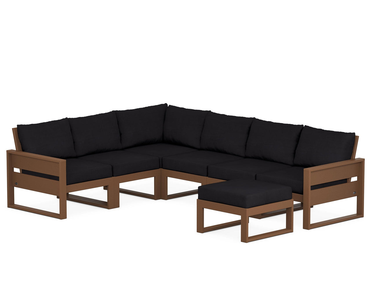 Trex Eastport 6-Piece Sectional with Ottoman