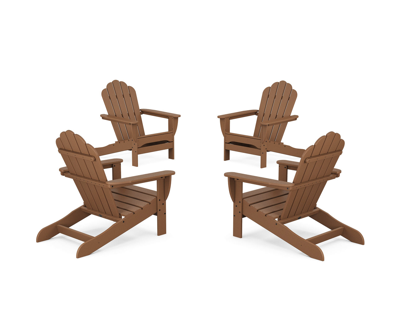 Trex 4-Piece Monterey Bay Oversized Adirondack Chair Conversation Set