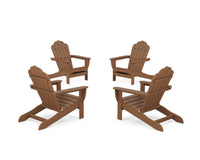 Thumbnail for Trex 4-Piece Monterey Bay Oversized Adirondack Chair Conversation Set