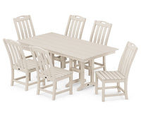 Thumbnail for Trex Yacht Club 7-Piece Farmhouse Side Chair Dining Set - Sand Castle