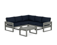 Thumbnail for Trex Eastport 6-Piece Deep Seating Sectional + Coffee Table Set