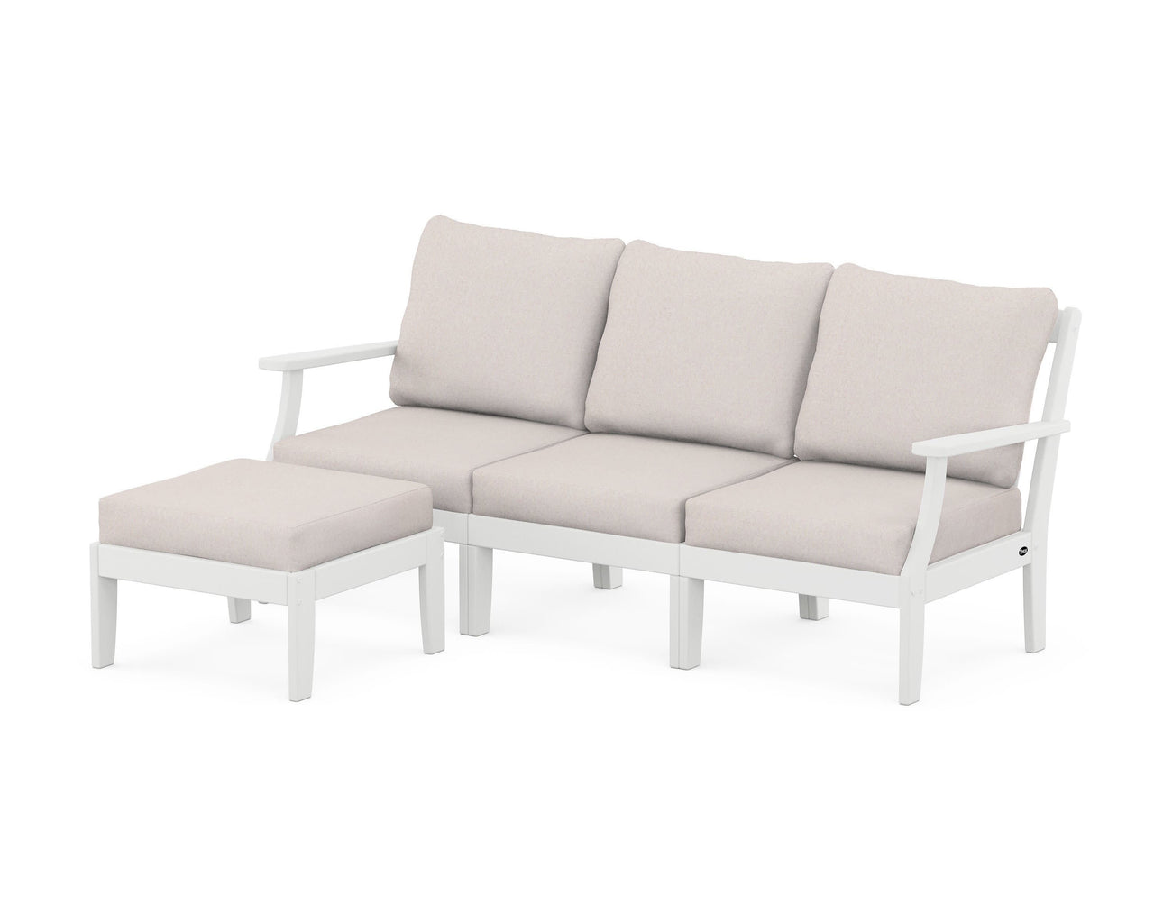 Trex Yacht Club Modular 4-Piece Deep Seating Set with Ottoman