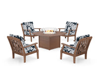 Thumbnail for Trex Yacht Club 5-Piece Deep Seating Set with Fire Pit Table