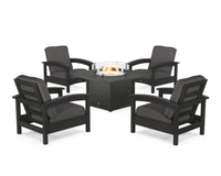 Thumbnail for Trex Rockport 5-Piece Deep Seating Set with Square Fire Pit Table