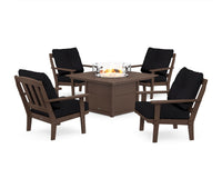 Thumbnail for Trex Cape Cod 5-Piece Deep Seating Set with Fire Pit Table