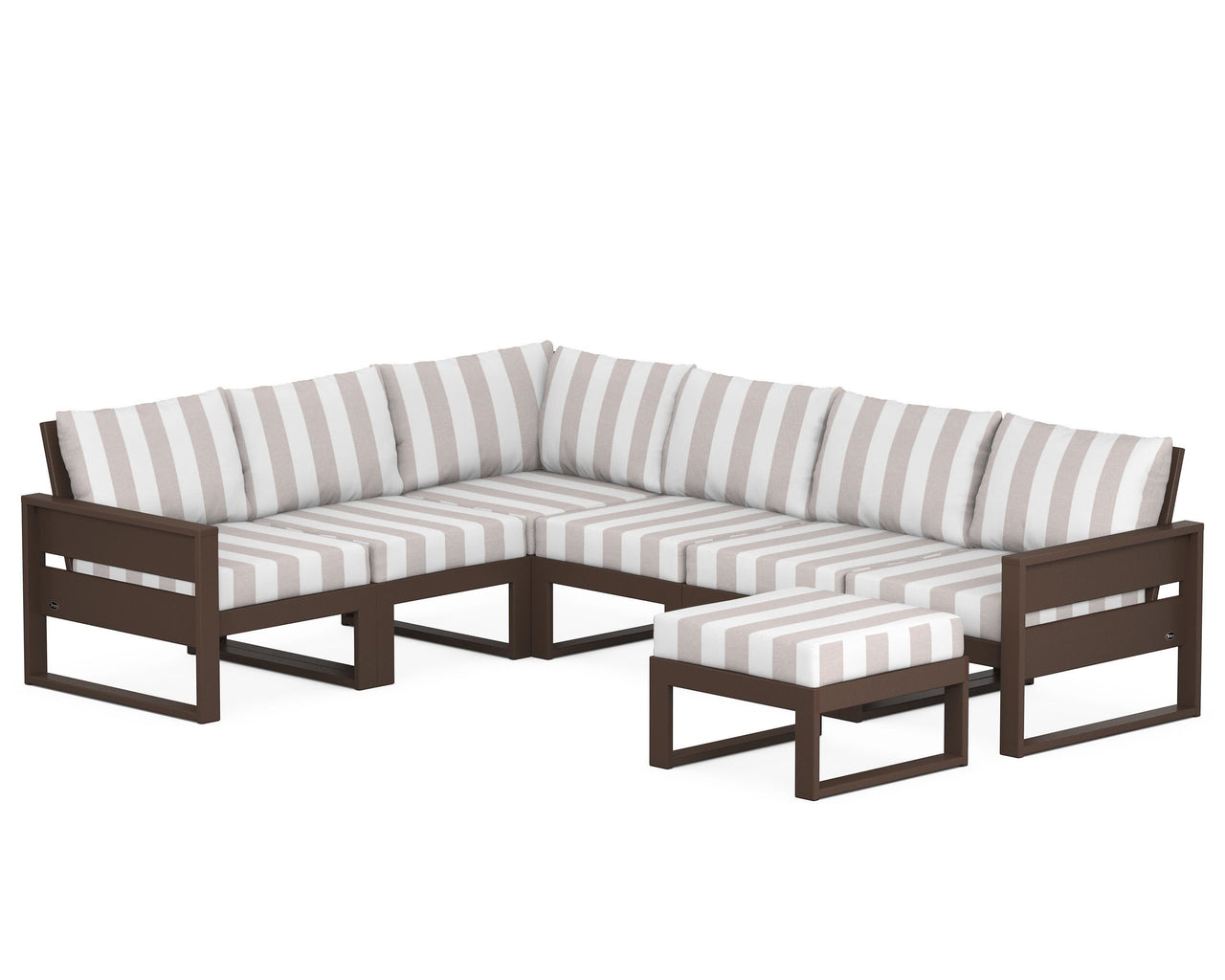 Trex Eastport 6-Piece Sectional with Ottoman