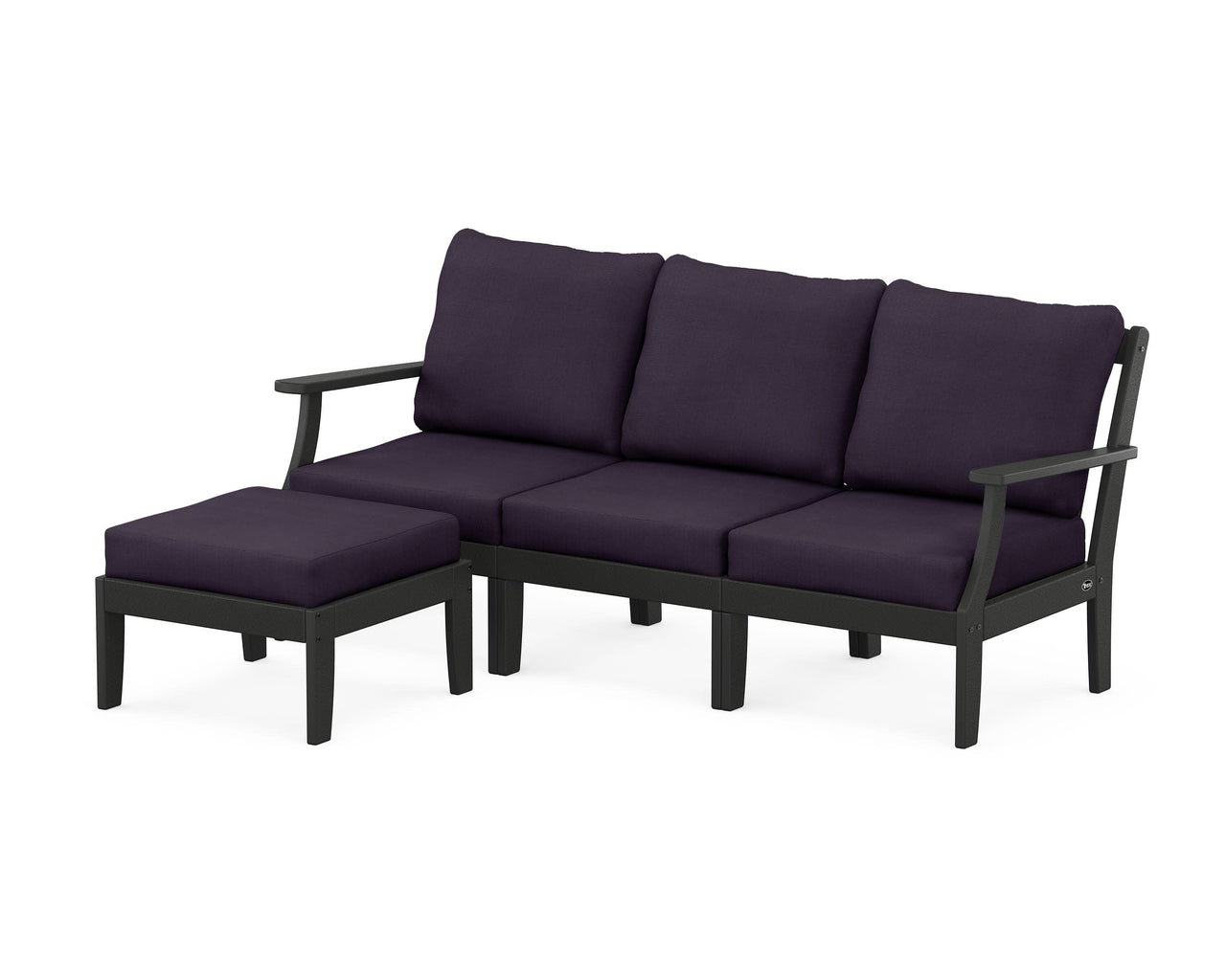Trex Yacht Club Modular 4-Piece Deep Seating Set with Ottoman