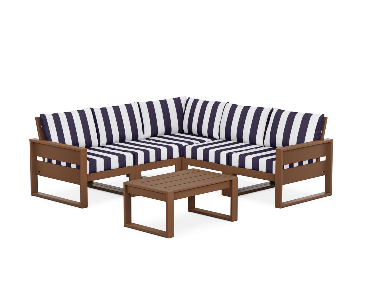 Trex Eastport 6-Piece Deep Seating Sectional + Coffee Table Set