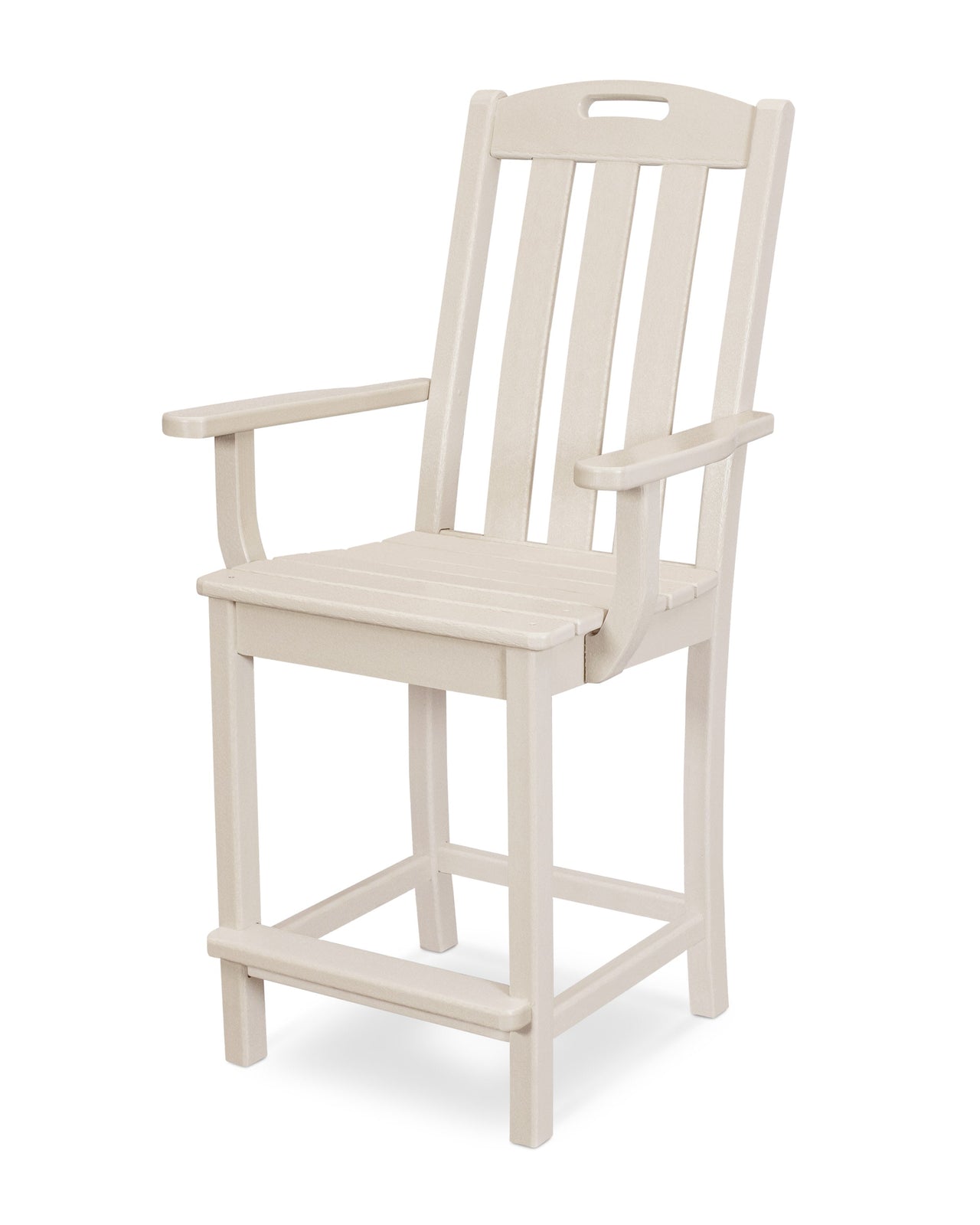 Trex Yacht Club Counter Arm Chair - Sand Castle
