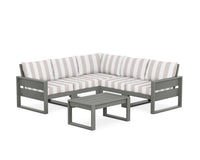 Thumbnail for Trex Eastport 6-Piece Deep Seating Sectional + Coffee Table Set