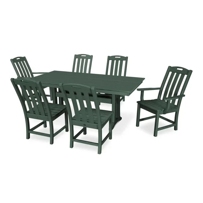 Trex Yacht Club 7-Piece Farmhouse Trestle Dining Set